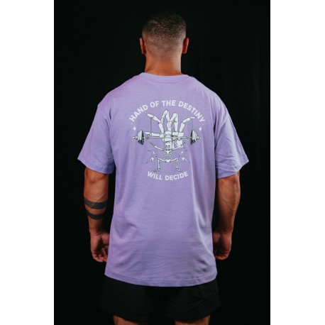 T-Shirt oversize unisexe violet HAND OF DESTINY | VERY BAD WOD