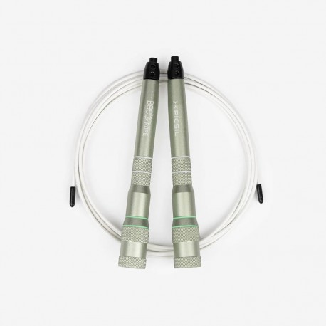 Workout jump rope green BEE ROPE NEW EDITION cable white | PICSIL