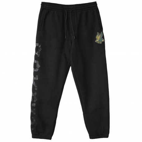 Jogging unisexe noir EAGLE Relaxed Fit Fleece Pant | ROKFIT