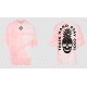 Unisex pink oversized T-Shirt TIE DYE TRAIN HARD STAY COOL | VERY BAD WOD