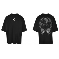 T-Shirt oversize unisexe noir STRONG BEAUTY | VERY BAD WOD