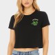 Black training crop T-shirt DEATH POTION | JUSTHANG