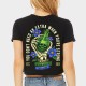 Black training crop T-shirt DEATH POTION | JUSTHANG