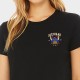 Black training crop T-shirt BEETLE KEY | JUSTHANG