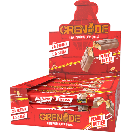Pack de 12 Barres protéinées CHOCOLAT AU LAIT PEANUT NUTTER | GRENADE