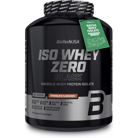 Iso Whey Zero Black Protéines and Créatine CHOCOLATE 2270 Gr | BioTechUSA