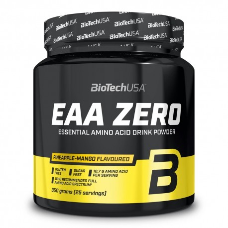 EAA Zero acides aminés en poudre saveur ANANAS MANGUE 350 Gr  |BIOTECHUSA
