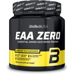 EAA Zero acides aminés en poudre saveur THE GLACE AU CITRON 350 Gr |BIOTECHUSA