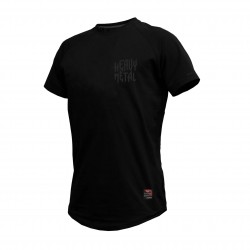 T-Shirt Homme Noir HEAVY METAL DEAD LIFT| THORN FIT