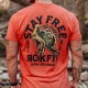 Men's heather orange T-Shirt STAY FREE | ROKFIT