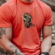 Men's heather orange T-Shirt STAY FREE | ROKFIT