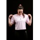 Light pink oversized Crop Top STRONG BEAUTY | VERY BAD WOD