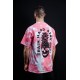 Unisex pink oversized T-Shirt TIE DYE TRAIN HARD STAY COOL | VERY BAD WOD