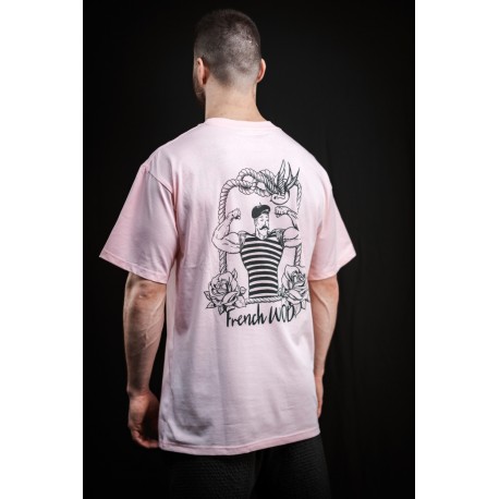 Unisex light pink oversized T-Shirt FRENCH WOD | VERY BAD WOD