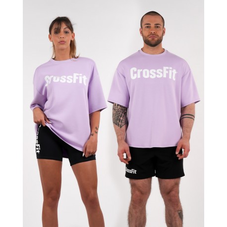 Oversize unisex T-shirt CROSSFIT® SMURF pink orchid bloom | NORTHERN SPIRIT