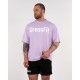 Oversize unisex T-shirt CROSSFIT® SMURF pink orchid bloom | NORTHERN SPIRIT