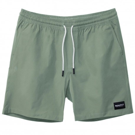 Men's green shale HYBRID 7" short | ROKFIT