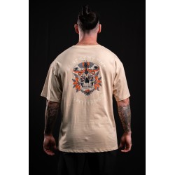 T-Shirt oversize unisexe greige brown SAINT OF MY TIME | VERY BAD WOD