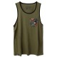 Men's green sport tank BEAR THE PALM | ROKFIT