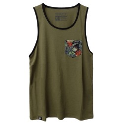 Men's green sport tank BEAR THE PALM | ROKFIT