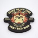 Patch PVC 3D velcro noir SAINT OF MY TIME | VERY BAD WOD