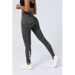 Legging taille haute galbant Femme MARBLE noir | VERY BAD WOD