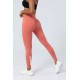 Legging taille haute galbant Femme MARBLE corail | VERY BAD WOD