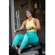 Training legging turquoise blue LILY | BARBELL REGIMENT