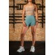 Short vert femme sport – modèle Kimy taille haute S à XL