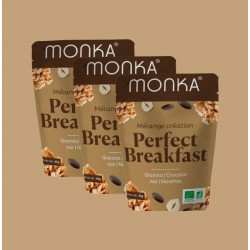 Pack de 3 sachet Mélange Création - PERFECT BREAKFAST 45 Gr| MONKA