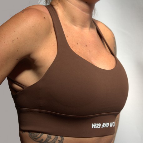 Sport bra ISABEL model brown | VERY BAD WOD