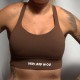 Sport bra ISABEL model brown | VERY BAD WOD