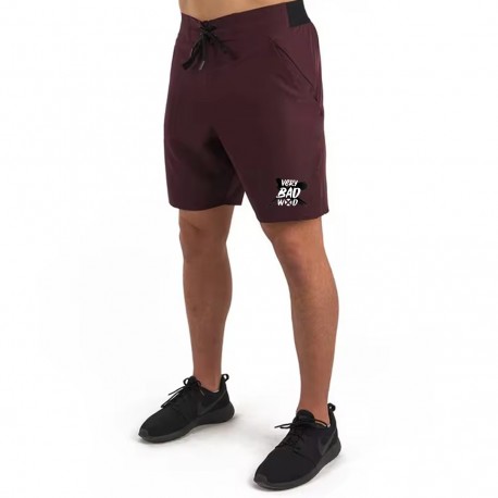 Men's burgundy SOFT short | VERY BAD WOD