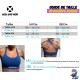 Brassière sport bleu électrique ISABEL | VERY BAD WOD