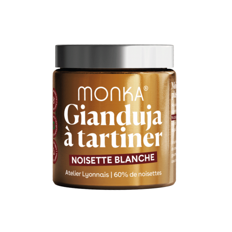 Pâte à tartiner GIANDUJA - Noisette Blanche 200 Gr| MONKA