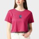 T-shirt femme Crop Rose CUPCAKE | JUSTHANG