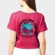 Pink training crop T-shirt CUPCAKE | JUSTHANG