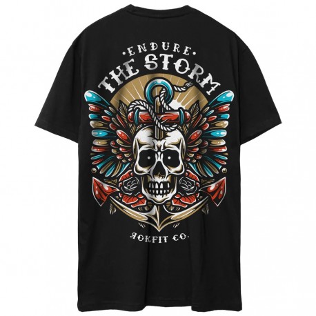 T-Shirt Homme noir ENDURE THE STORM | ROKFIT