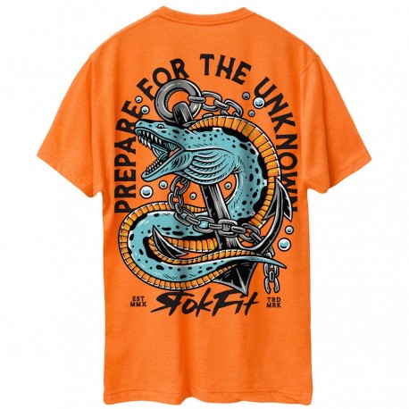 Men's orange T-Shirt PREPARE FOR THE UNKNOWN | ROKFIT