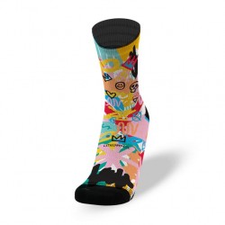 Multicolor workout socks HAPPINESS - KIDS SOCKS | LITHE APPAREL