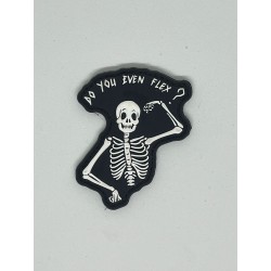 Patch PVC 3D velcro noir DO YOU EVEN FLEX pour athlète | VERY BAD WOD