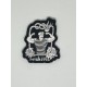 Patch PVC 3D velcro blanc FRENCH WOD pour athlète | VERY BAD WOD