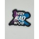 Patch PVC 3D velcro noir BRUSH | VERY BAD WOD