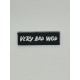 Patch PVC 3D velcro noir Logo VERY BAD WOD | VERY BAD WOD