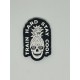 TRAIN HARD STAY COOL black 3D PVC velcro patch | VERY BAD WOD