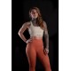 Legging taille haute galbant Femme MARBLE corail | VERY BAD WOD