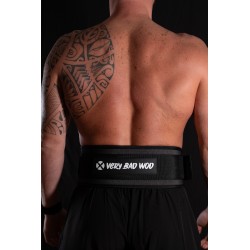 Ceinture de force noire personnalisable | VERY BAD WOD