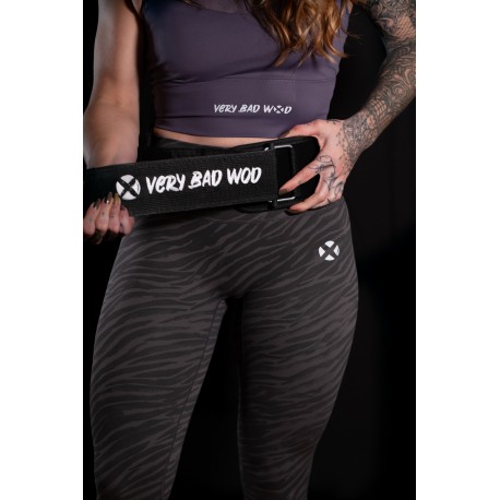 Ceinture d'haltérophilie Noire VELCRO | VERY BAD WOD