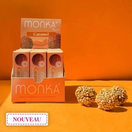 Pack of 3 Energy Balls MONKA BALLS - CARAMEL | MONKA