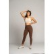 legging Lily marron Barbell Regiment pour femme sportive